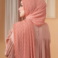 Tapis Pleated Shawl - Coral