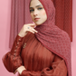Tapis Pleated Shawl - Tomato