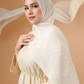 Tapis Pleated Shawl - Vanilla
