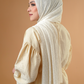 Tapis Pleated Shawl - Vanilla