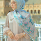 The Sevilla Satin Shawl - Cielo