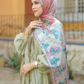 The Sevilla Satin Shawl - Terracotta