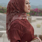 The Wave Voal Square in Maroon