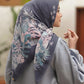 Tropicale Extended Voile Square - Viola