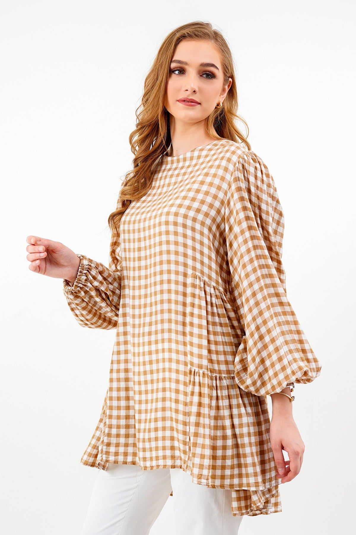 Dhea Blouse - Brown