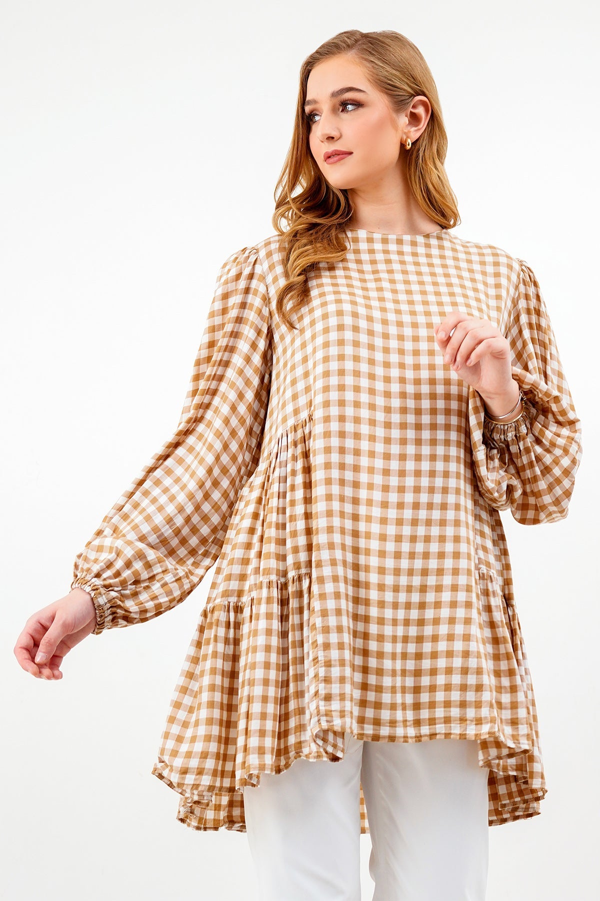 Dhea Blouse - Brown