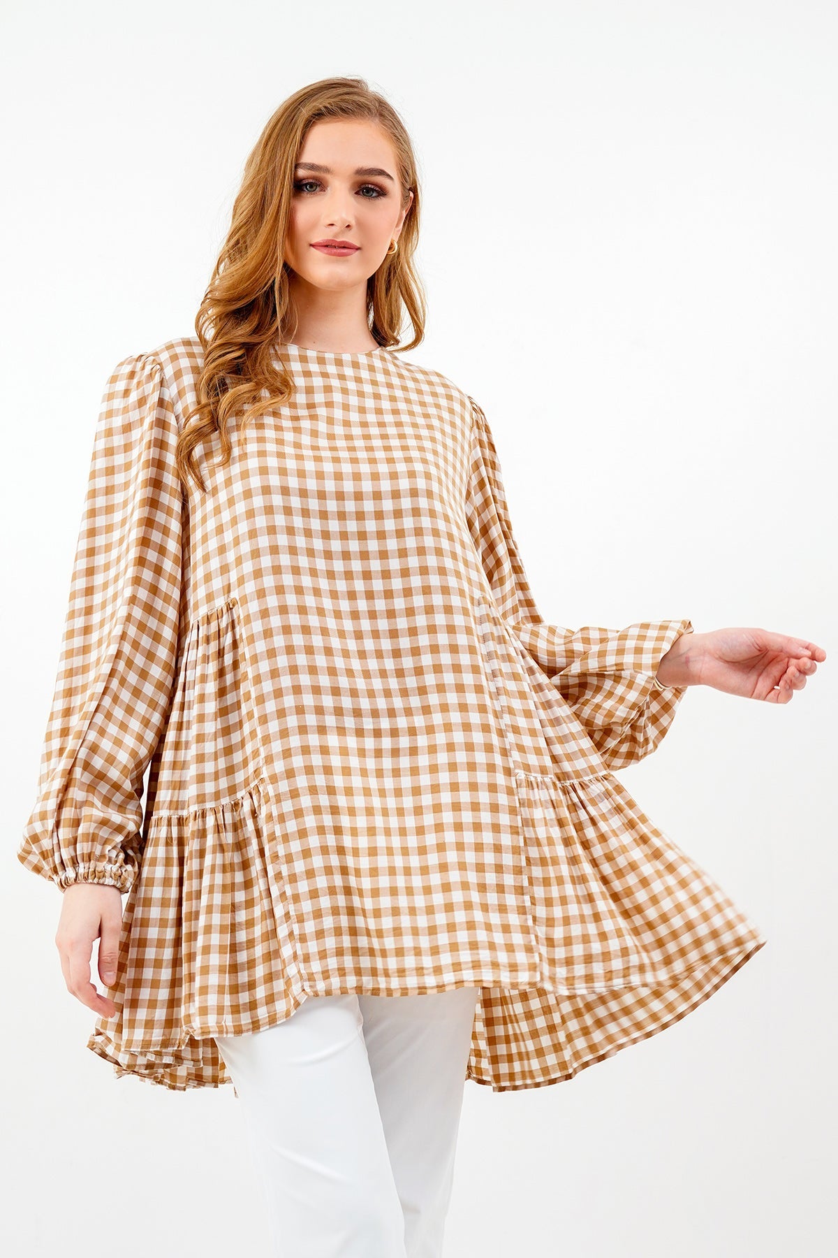Dhea Blouse - Brown