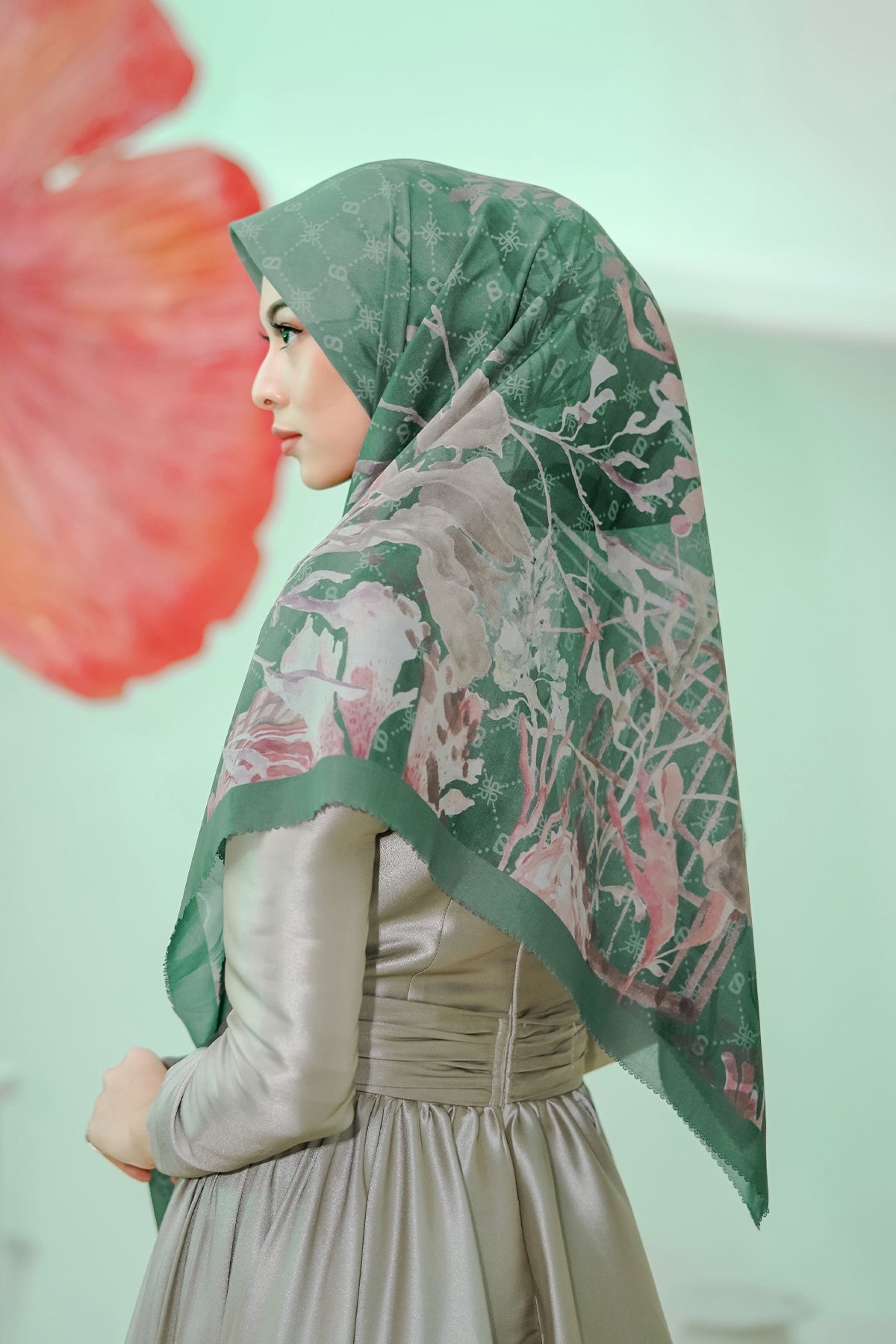 Xanadu Voal Square XL - Dark Green