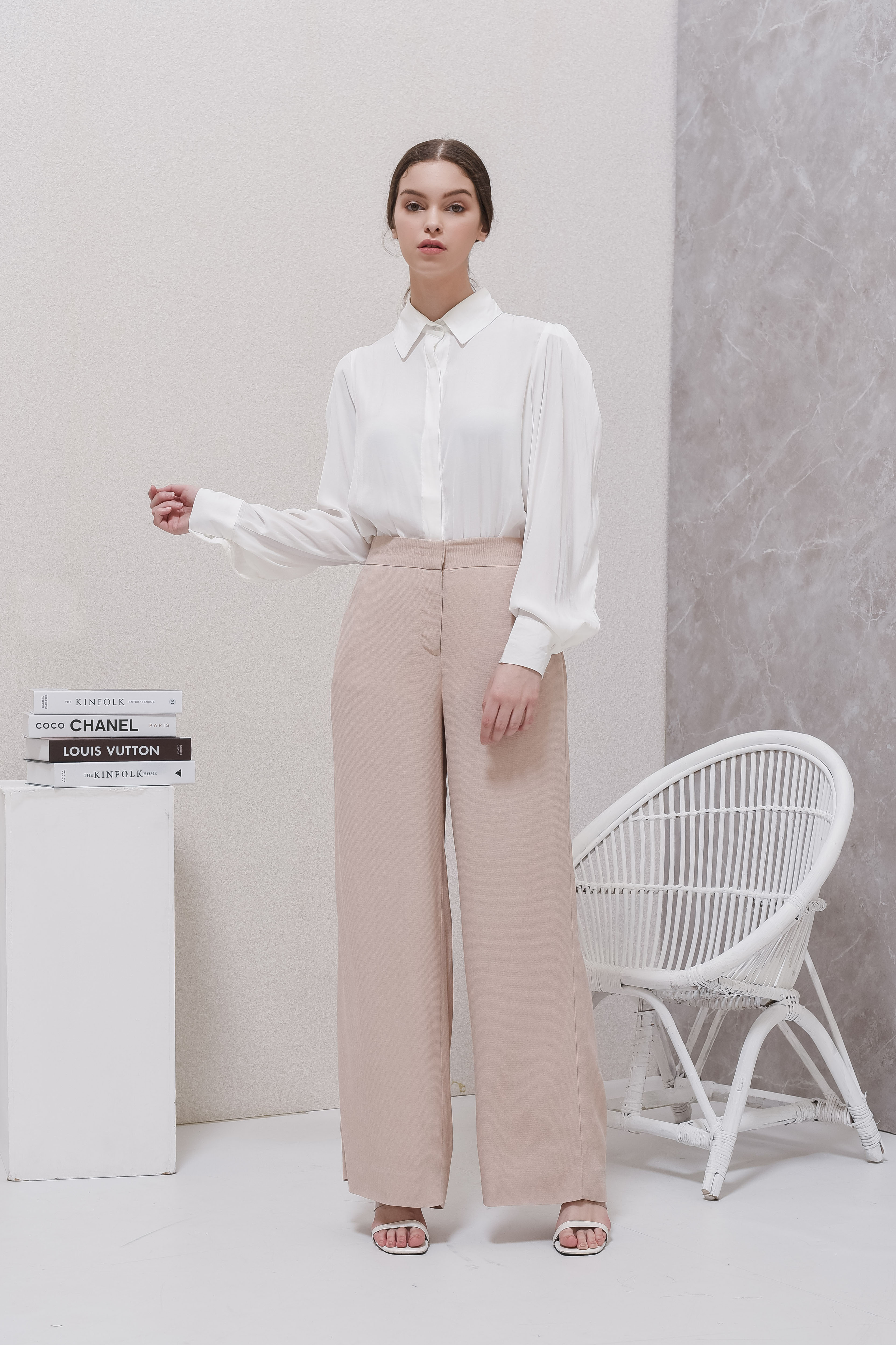 Beige Back to Work Pants