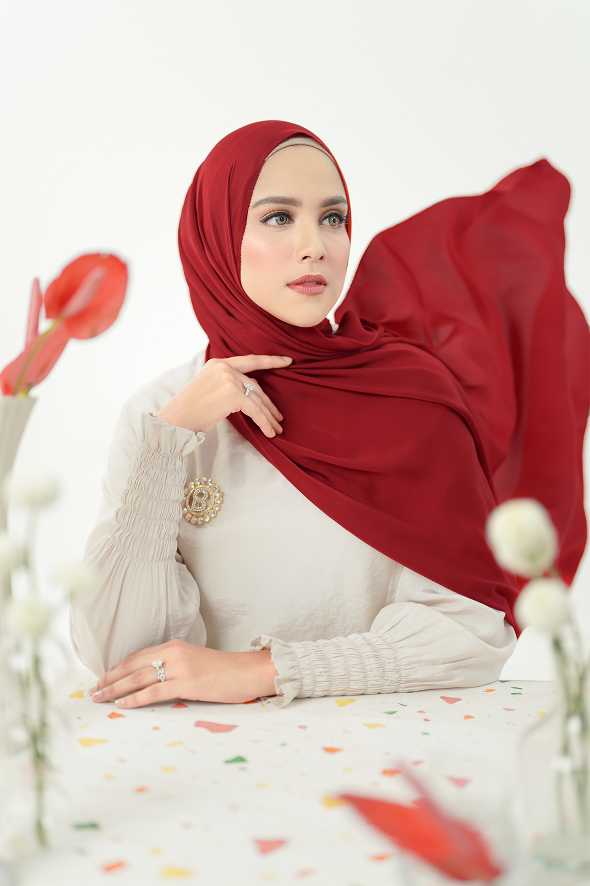 Zara Shawl - Savvy Red