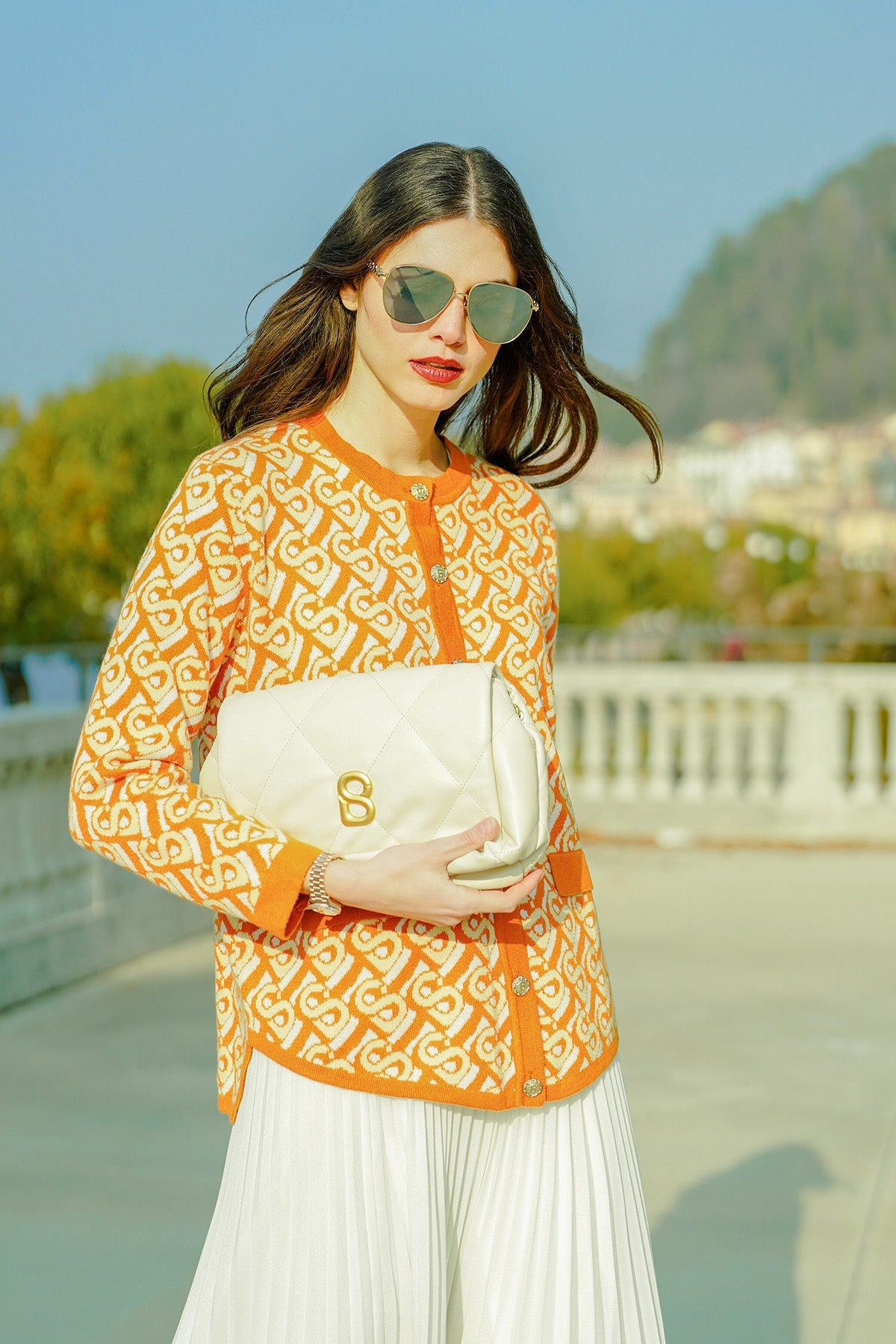Bimu Cardigan - Orange