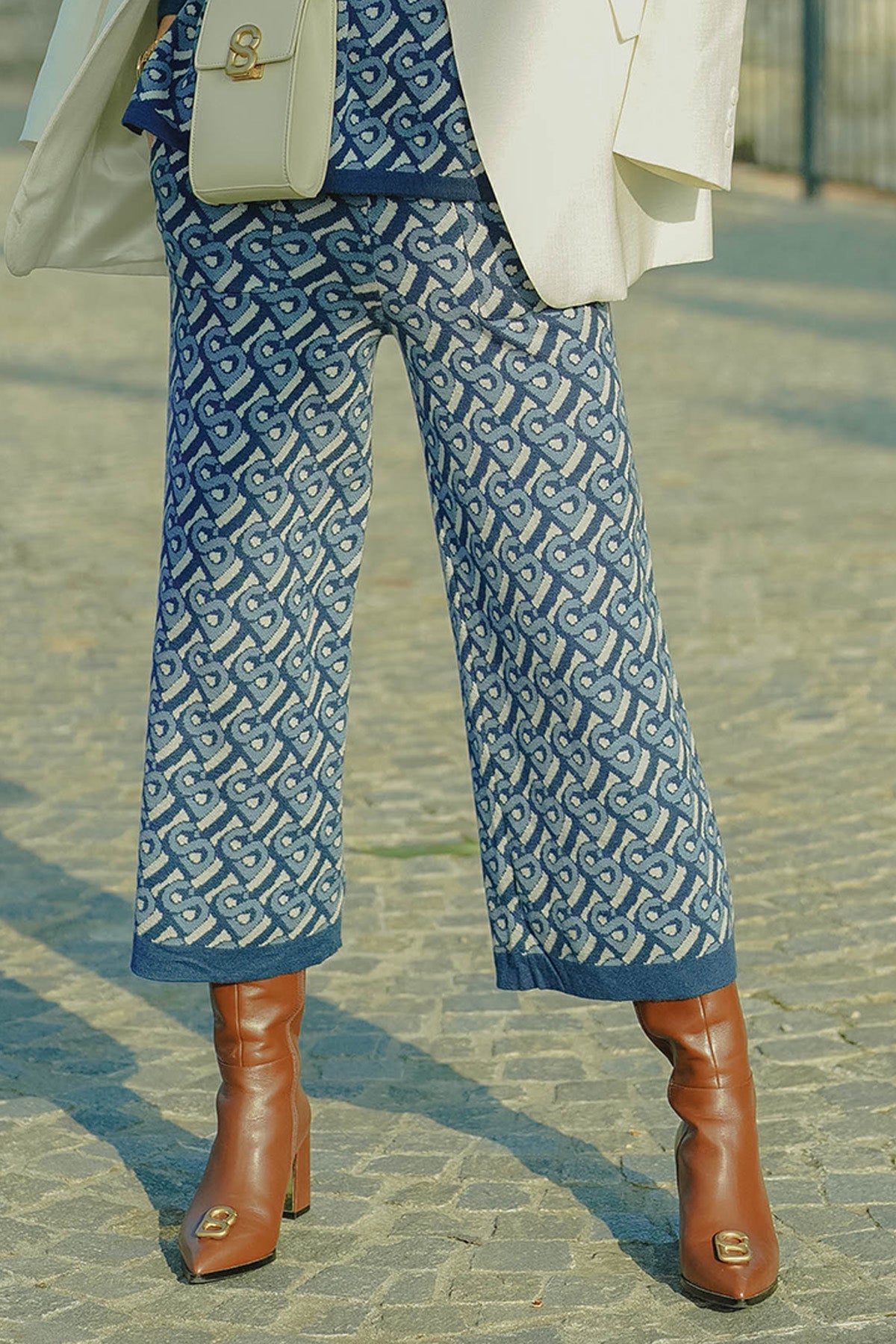 Bimu Knit Pants - Blue