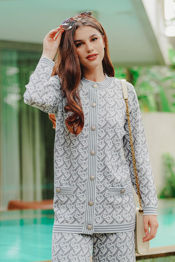 Bimu Light Knit Top - Grey