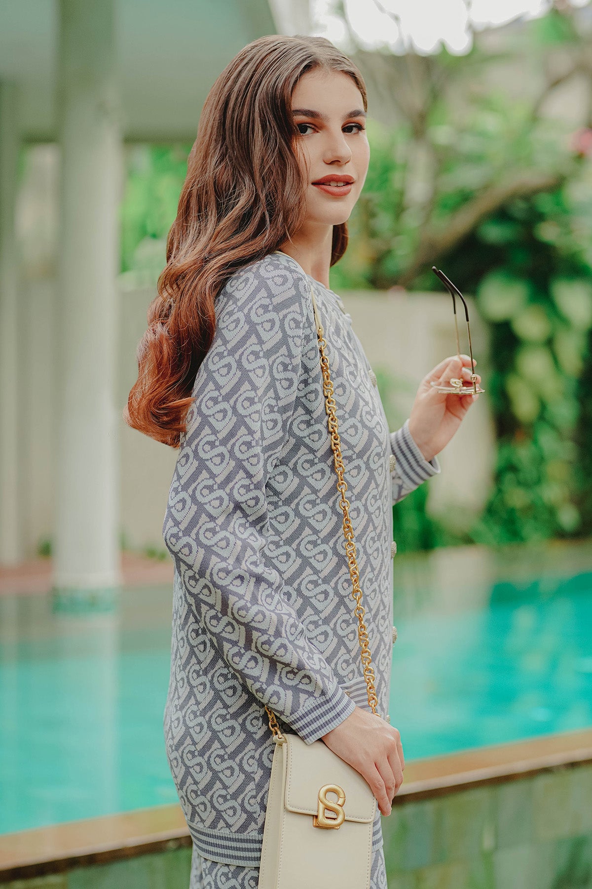 Bimu Light Knit Top - Grey