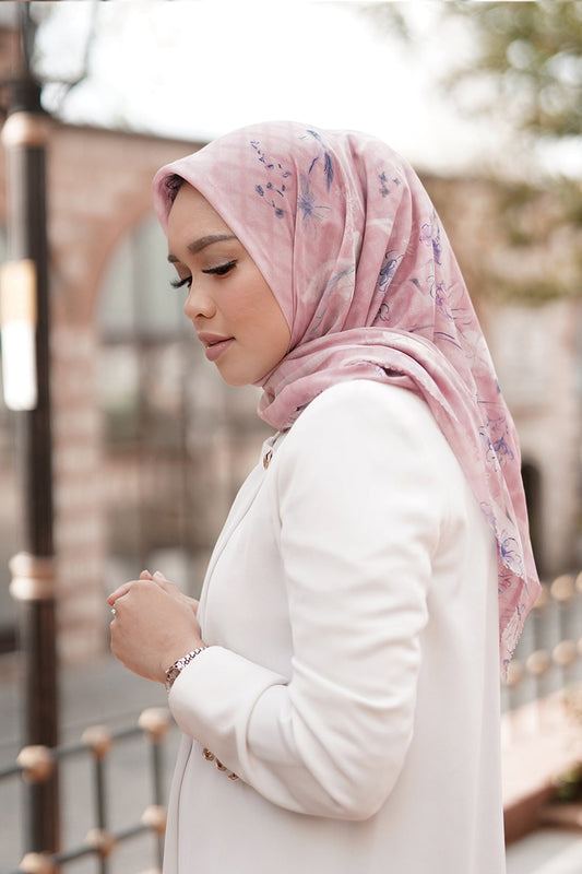 Sofya Voal Square - Pinksalt