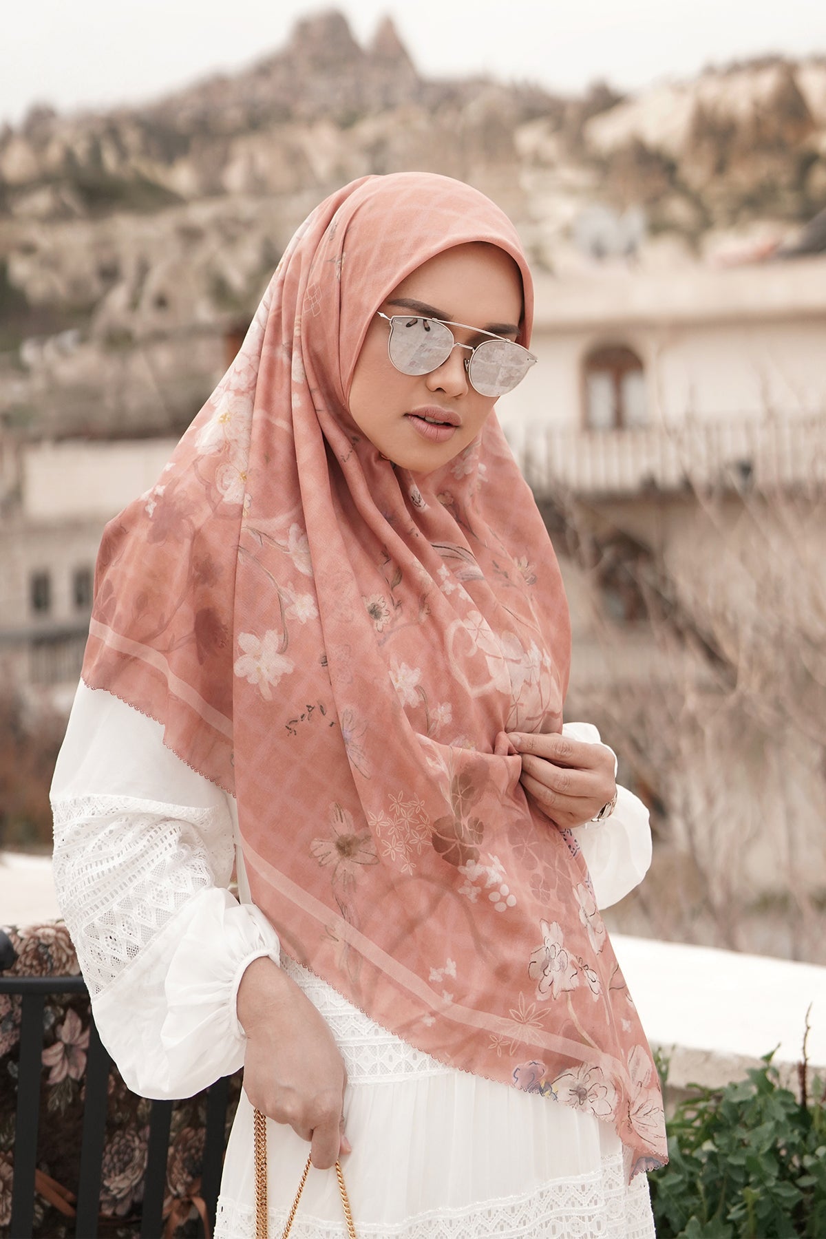Sofya Voal Square XL - Spice