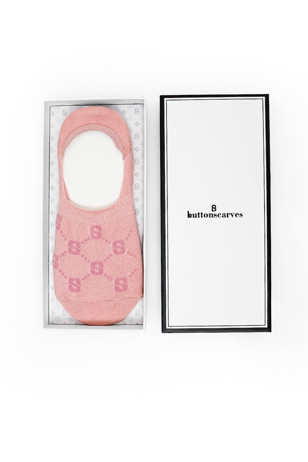 Monogram Socks Pink