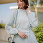 Serie Blouse with Tie - Blue