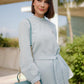 Serie Blouse with Tie - Blue