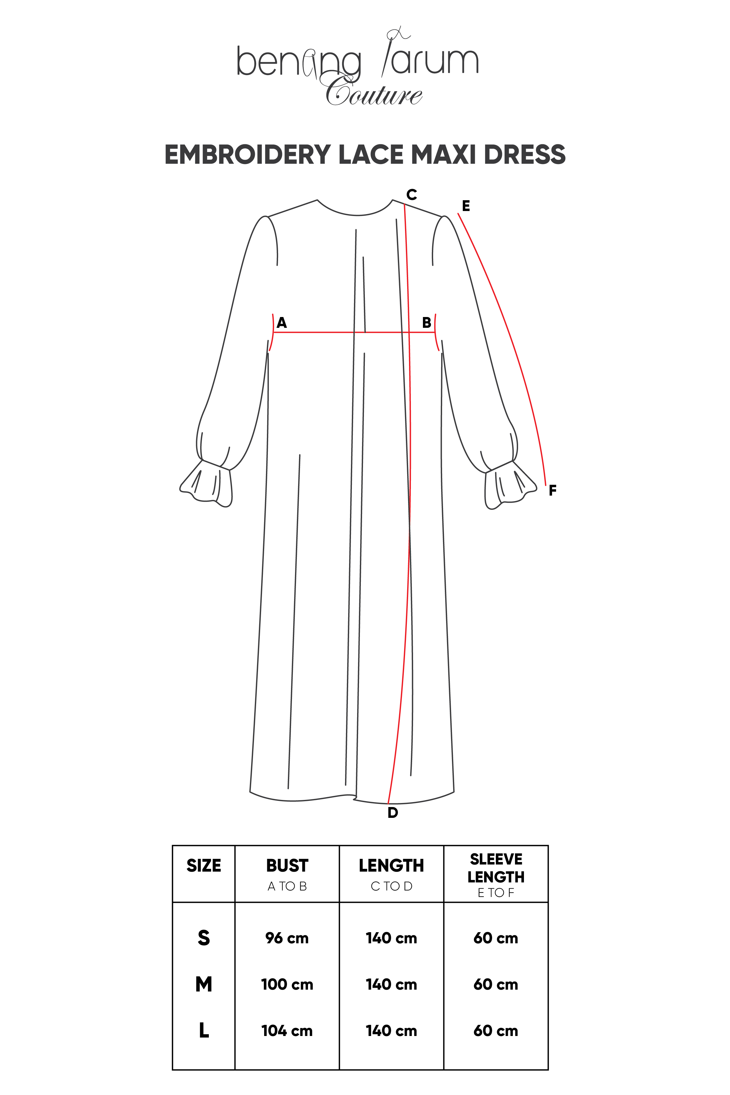 Embroidery Lace Maxi Dress - Red
