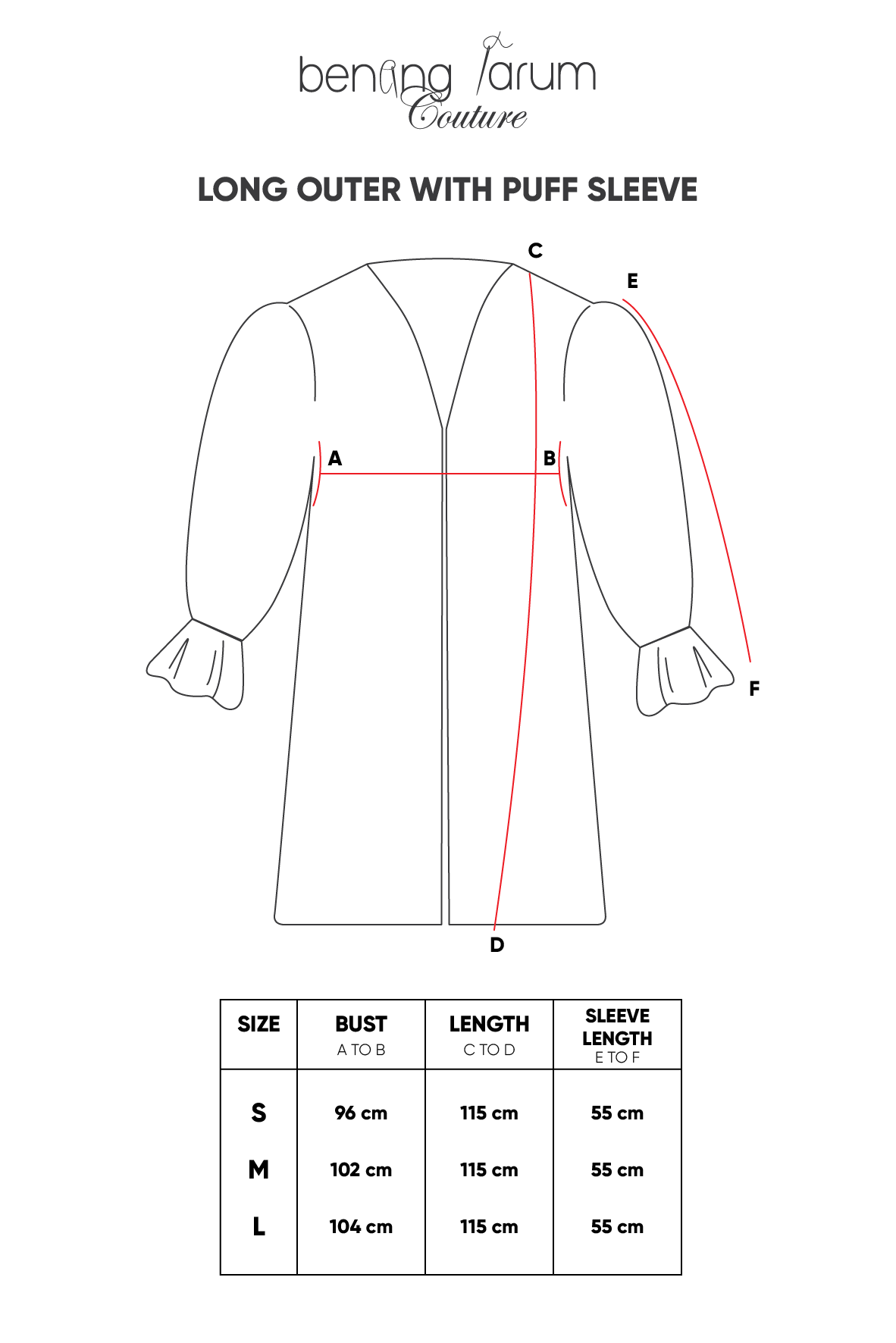 Long Outer with Puff Sleeve - Pink