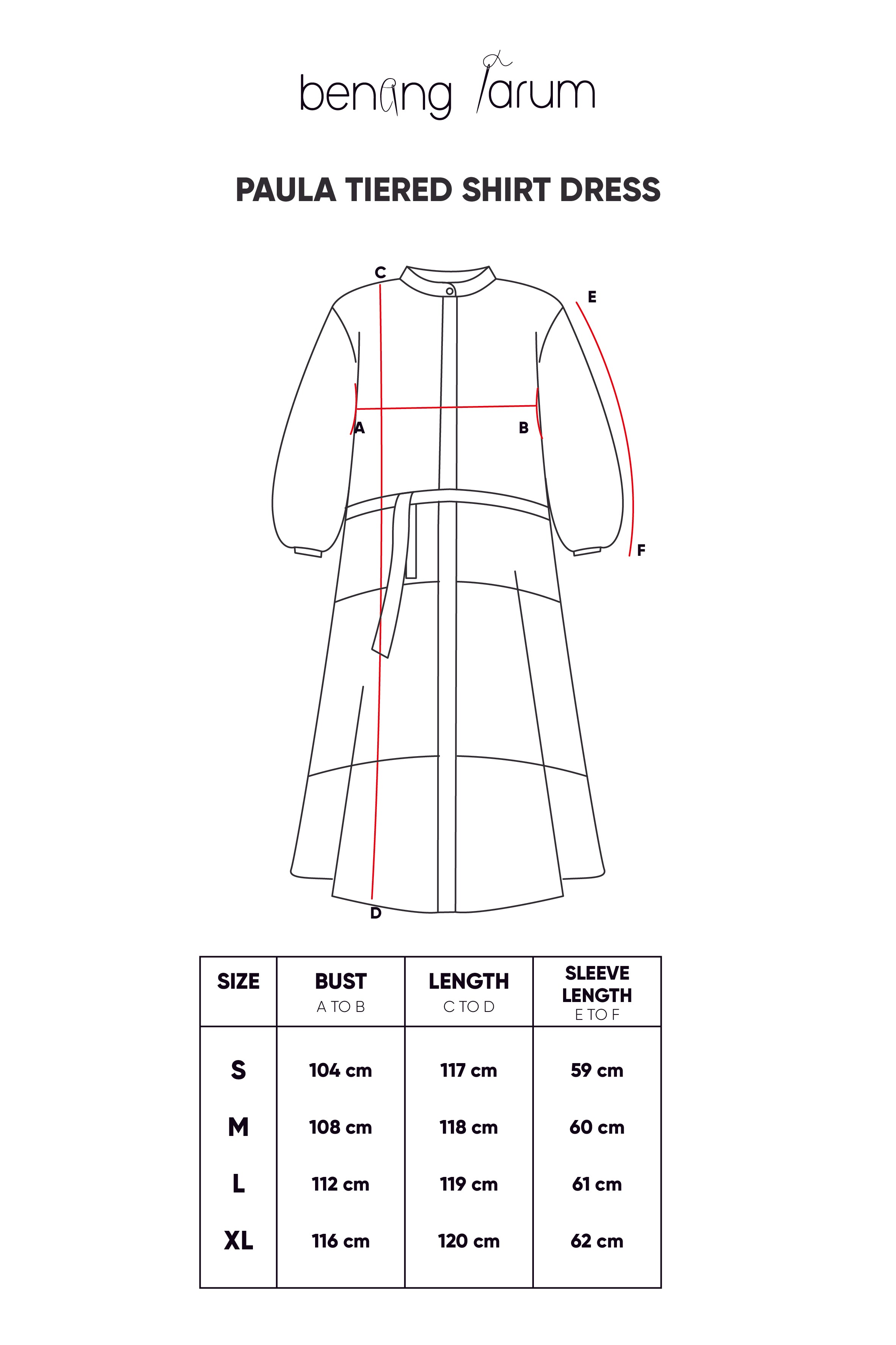 Paula Tiered Shirt Dress - Blue