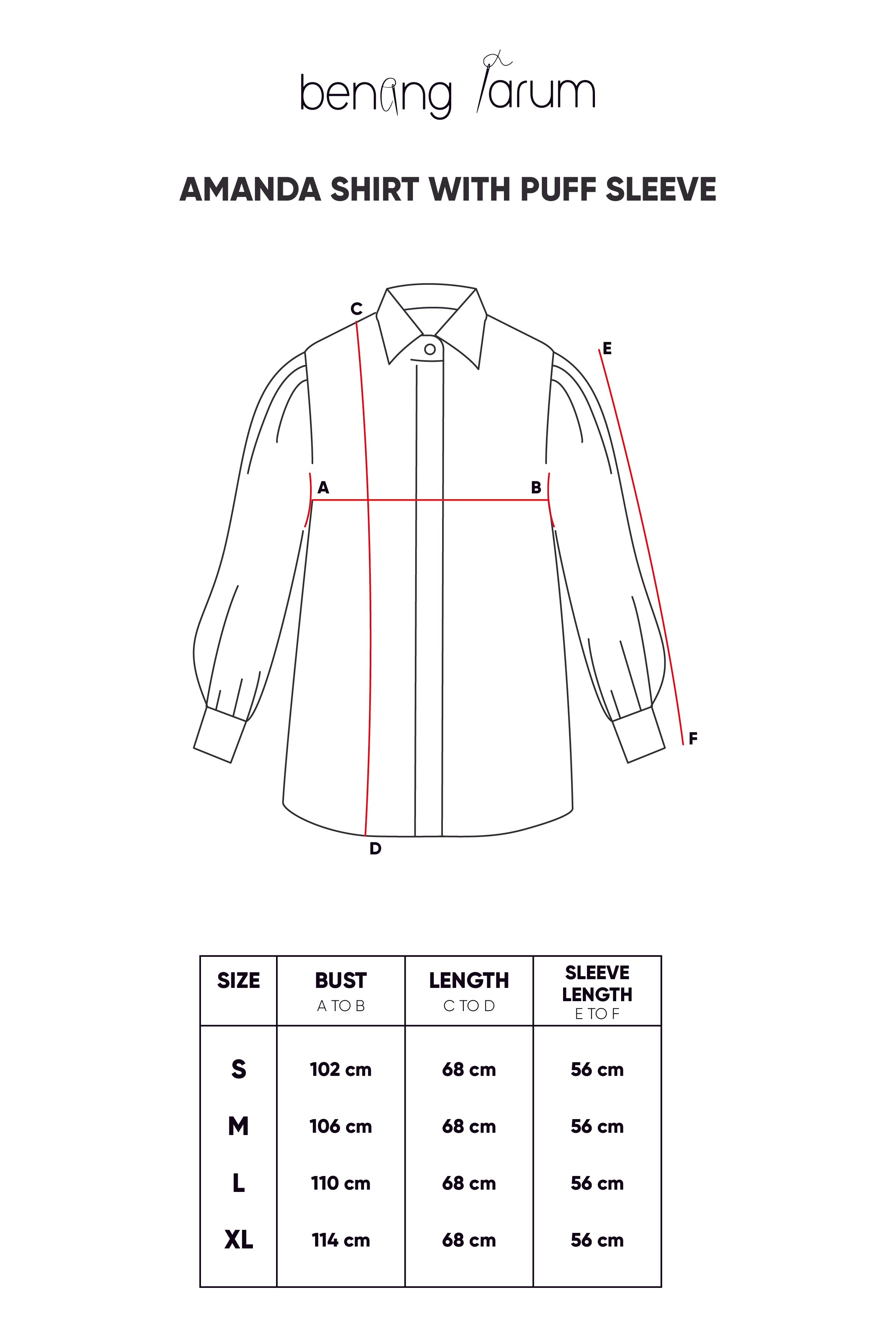 Amanda Shirt with Puff Sleeve - Sage