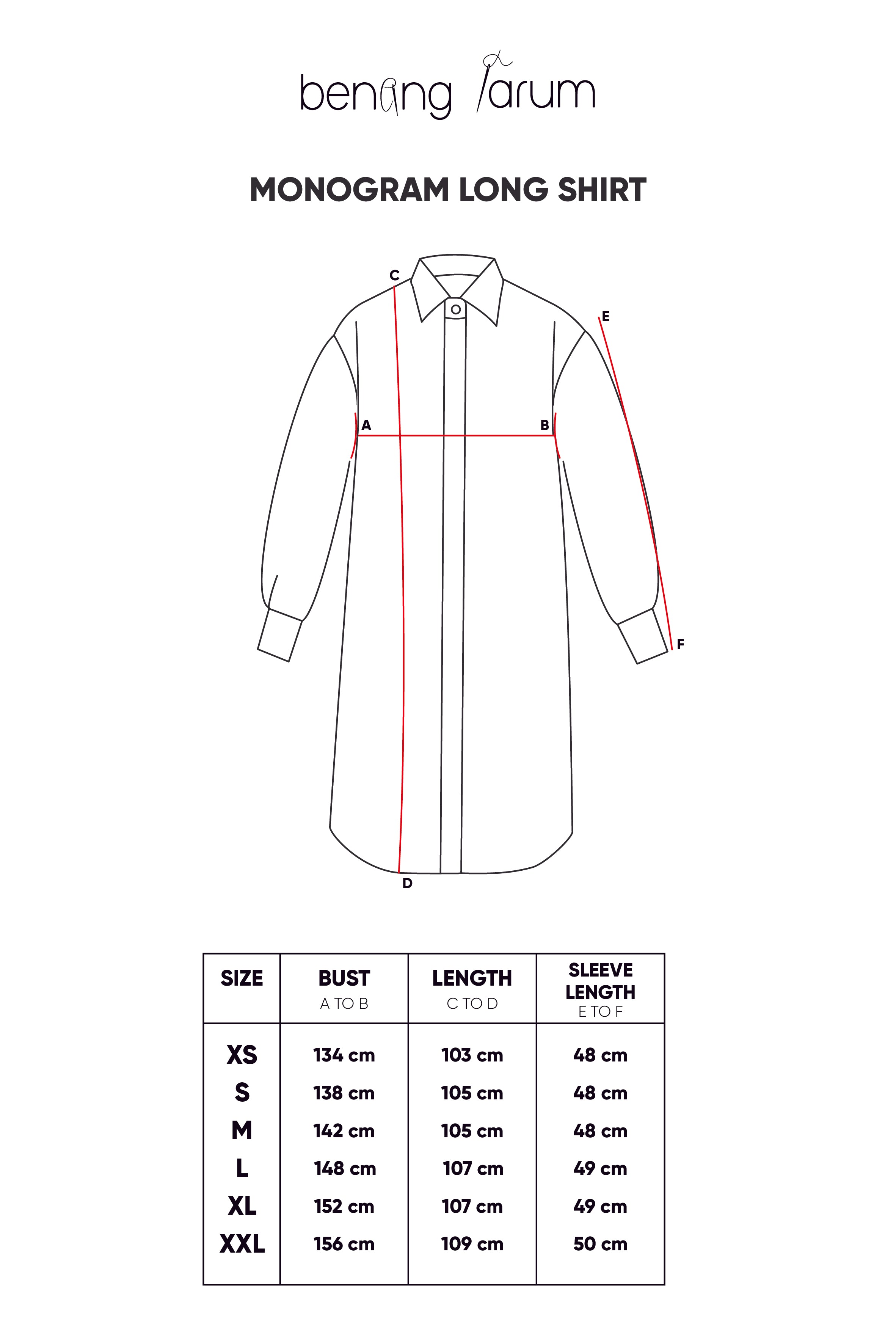 Monogram Long Shirt - Blue