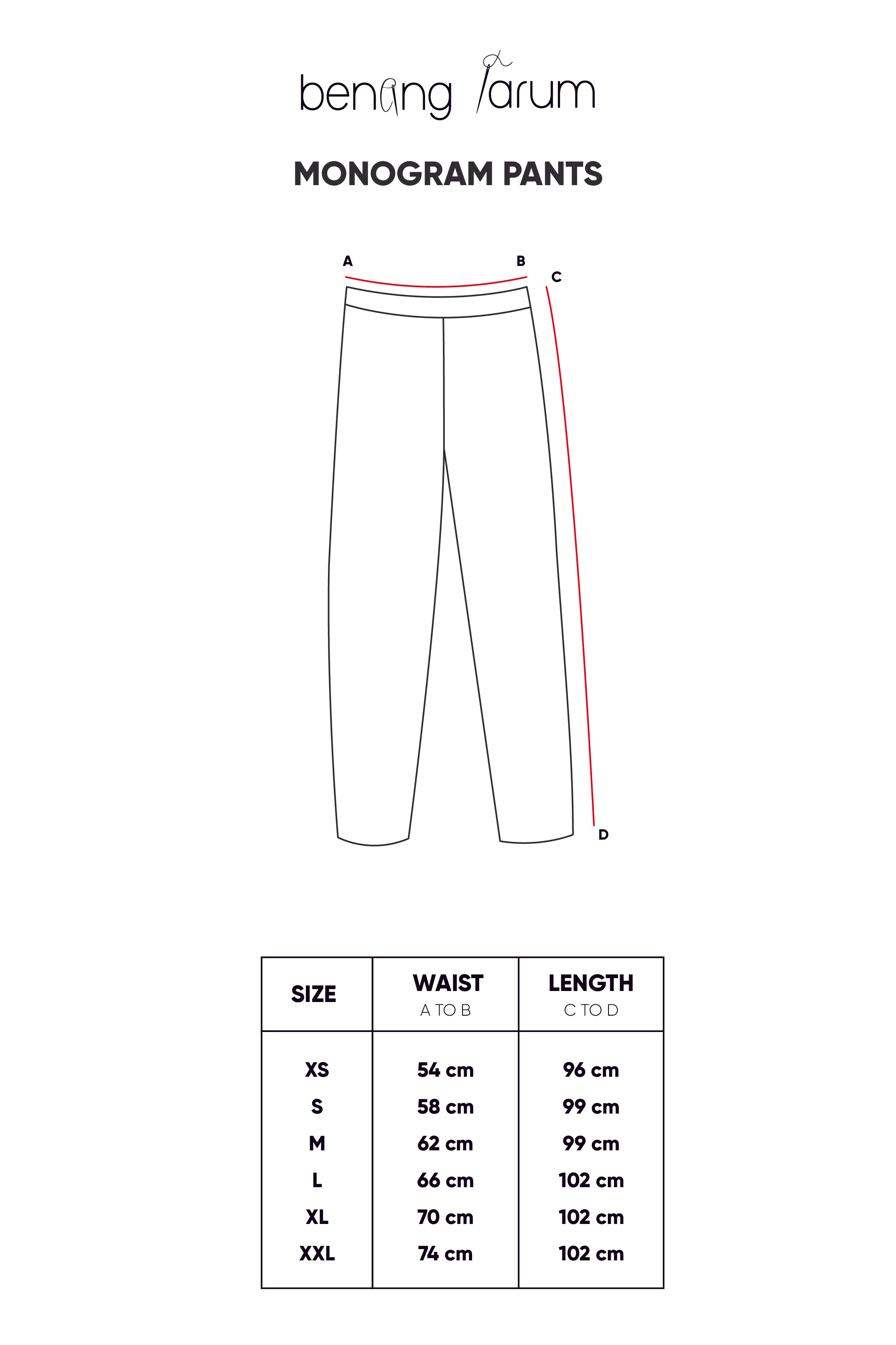 Monogram Pants - Blue