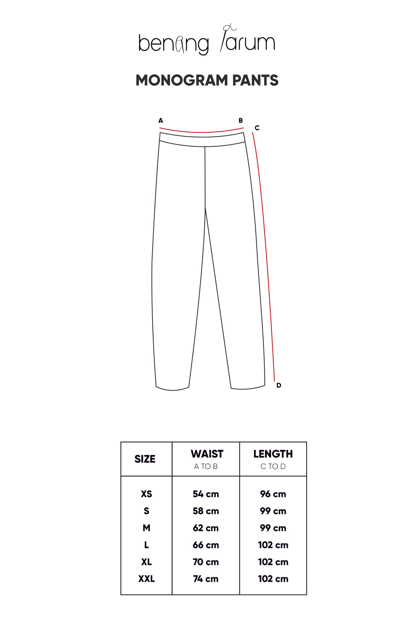 Monogram Pants - Beige