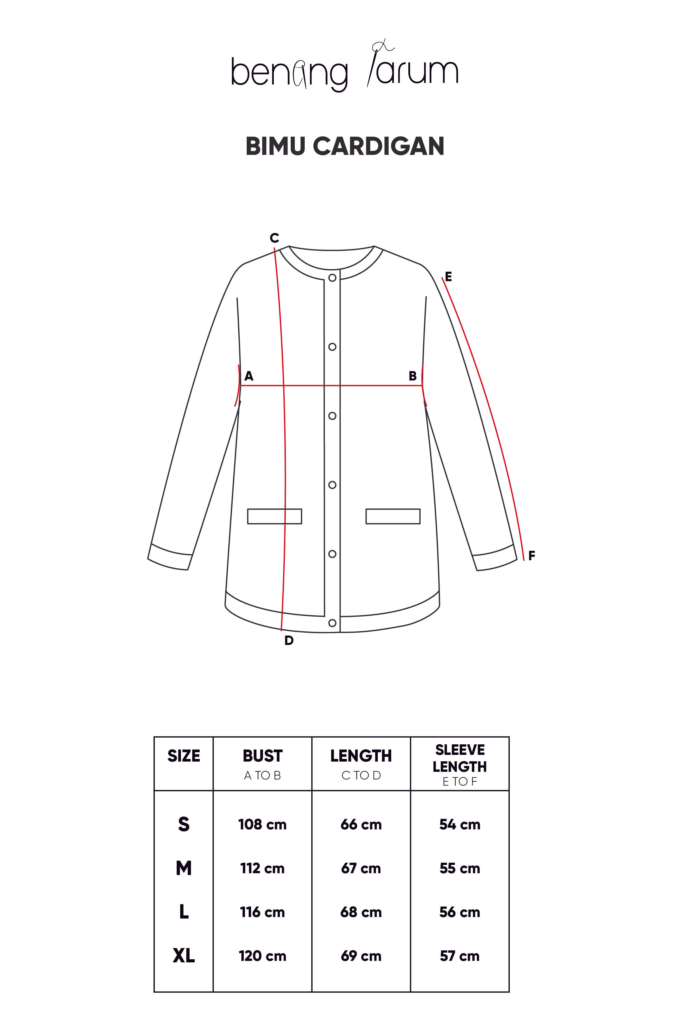 Bimu Cardigan - Orange