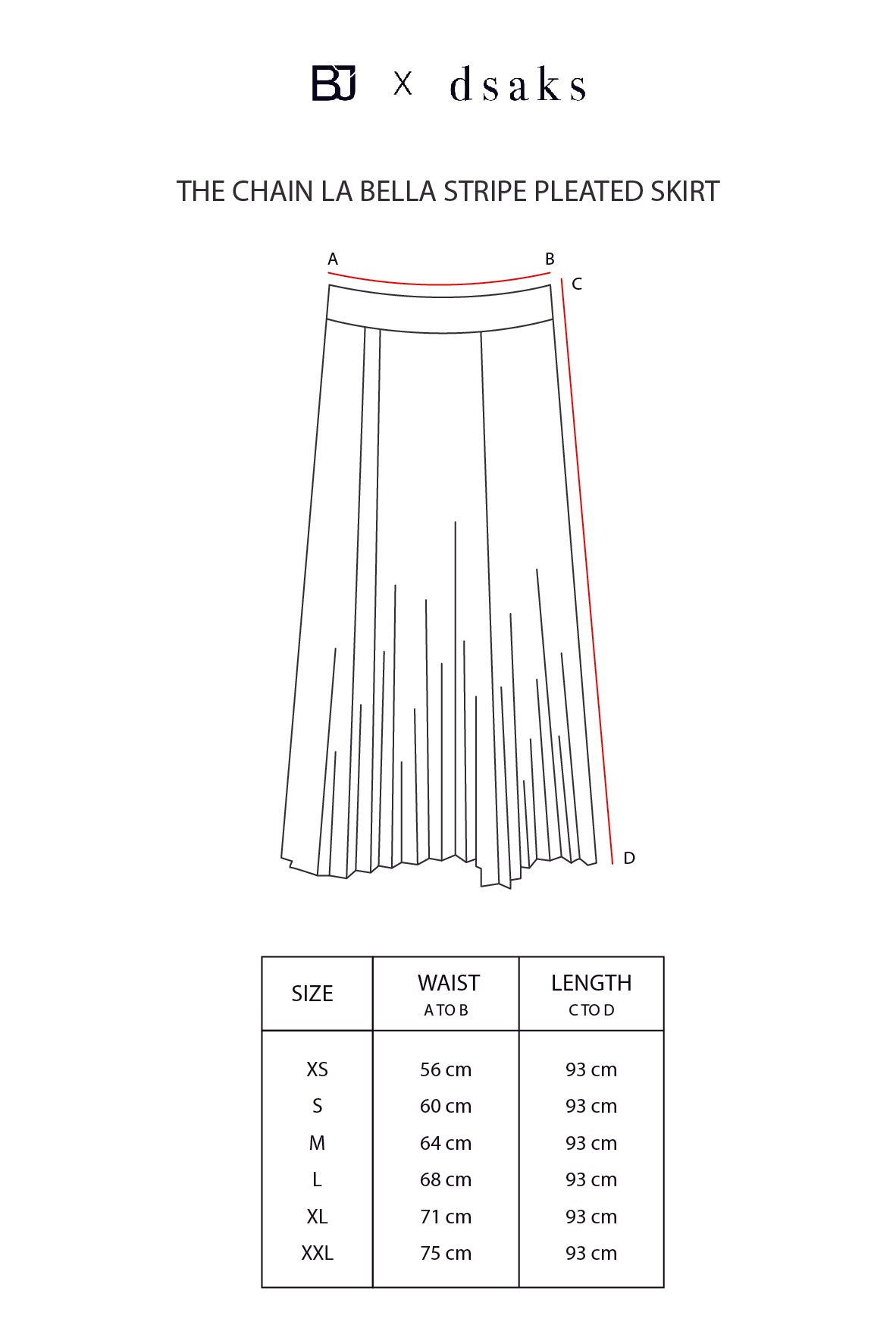 La Bella Stripe Pleated Skirt - Dawn