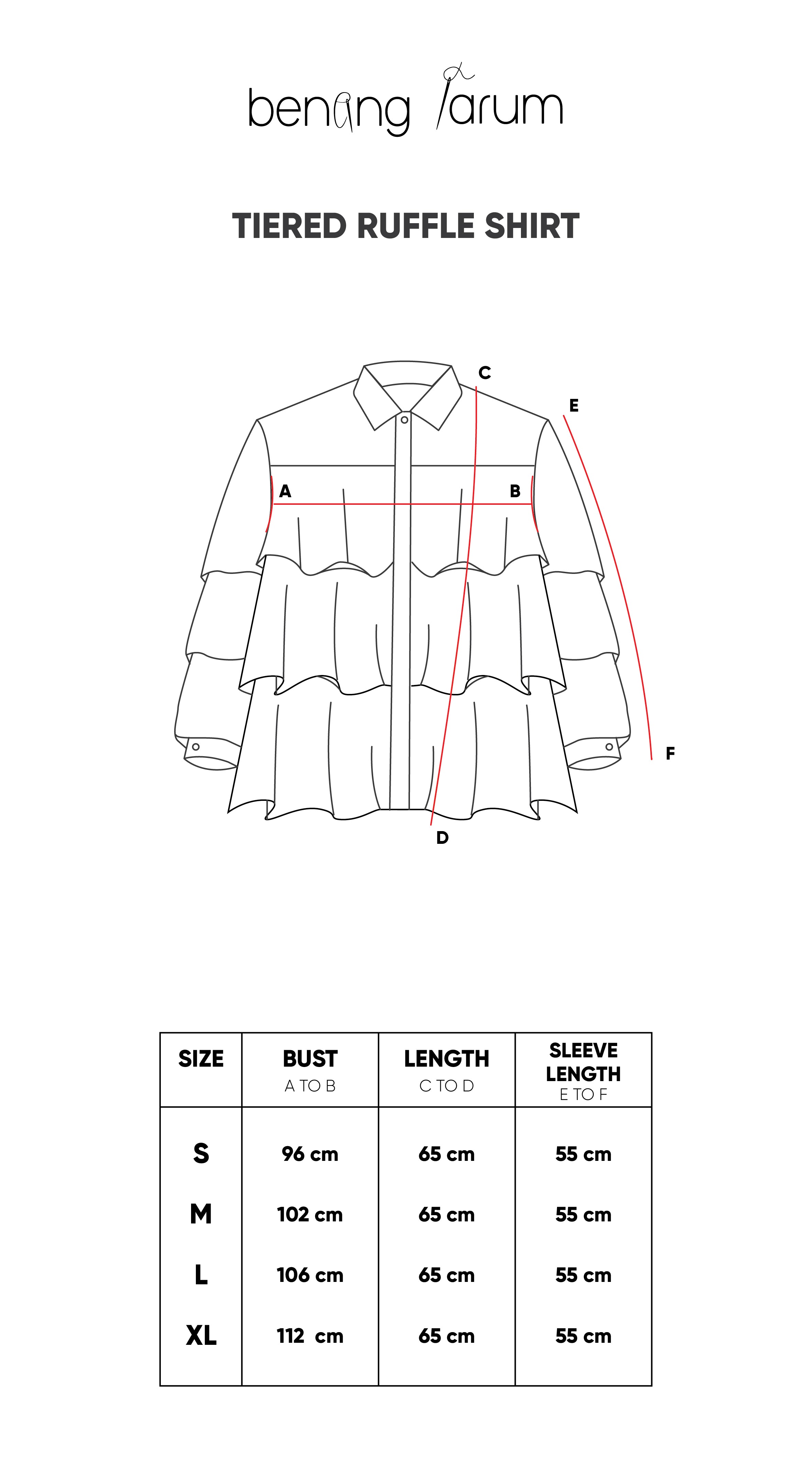 Terracotta Tiered Ruffle Shirt