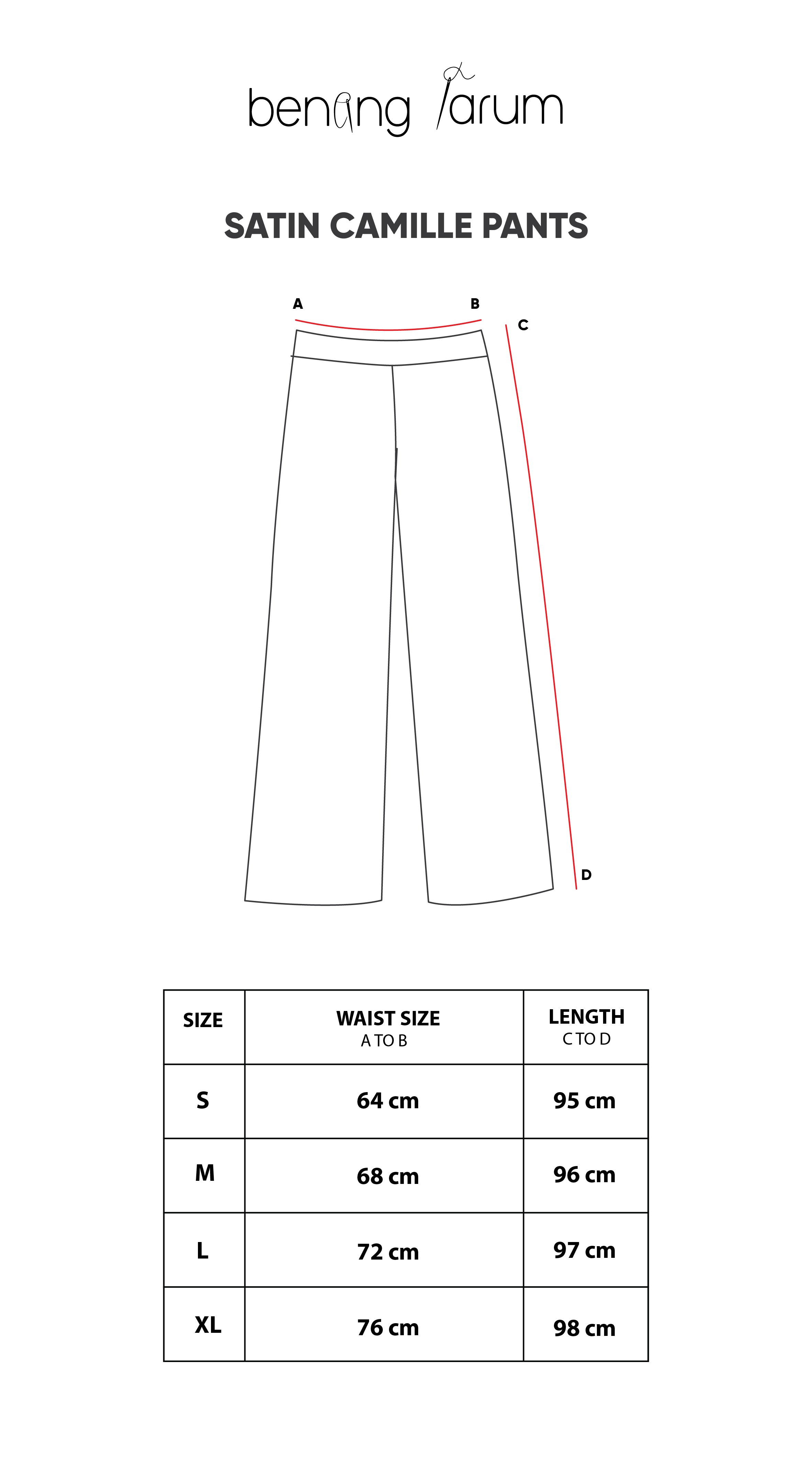 Brown Satin Camille Pants
