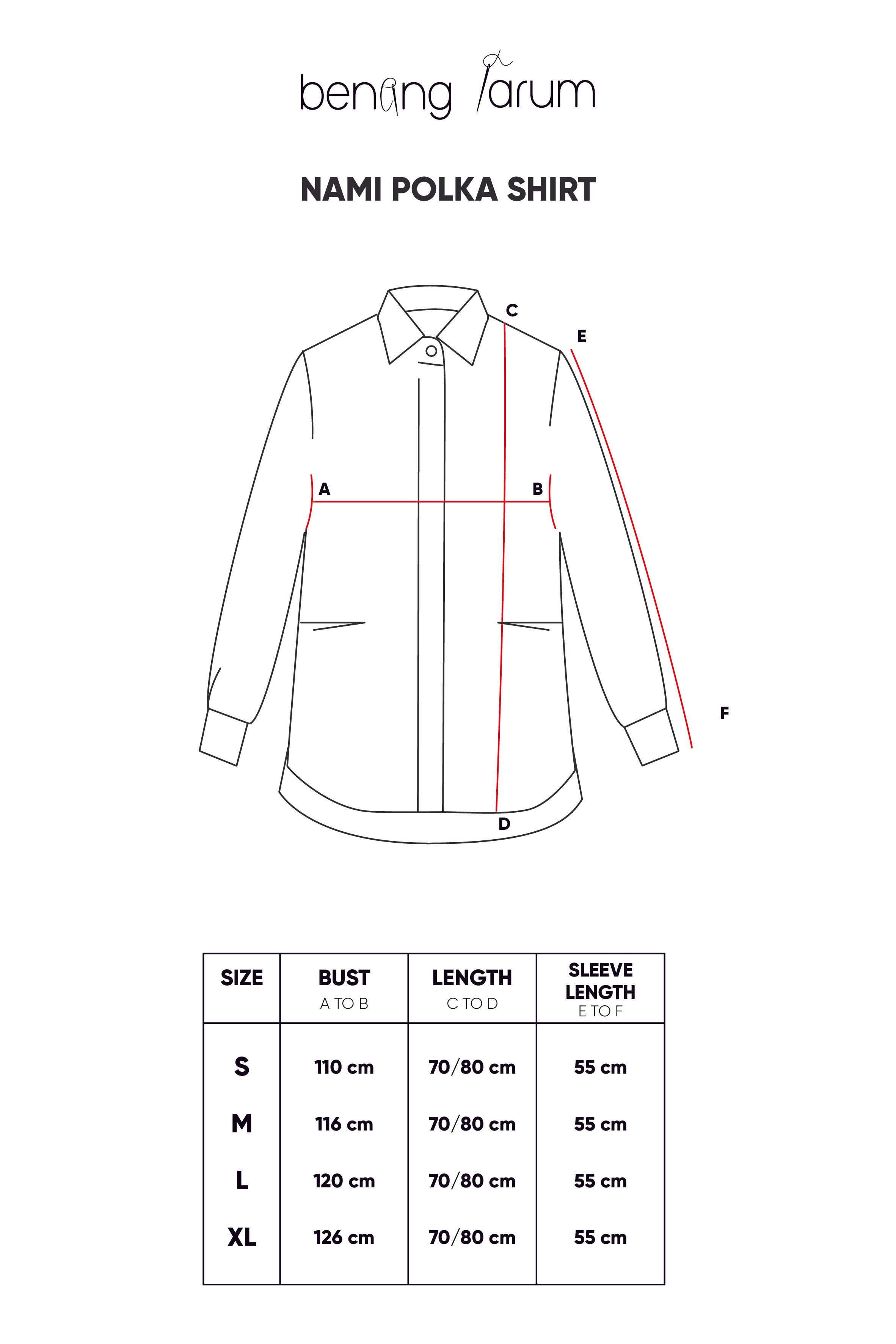 Nami Polka Shirt - White/Grey