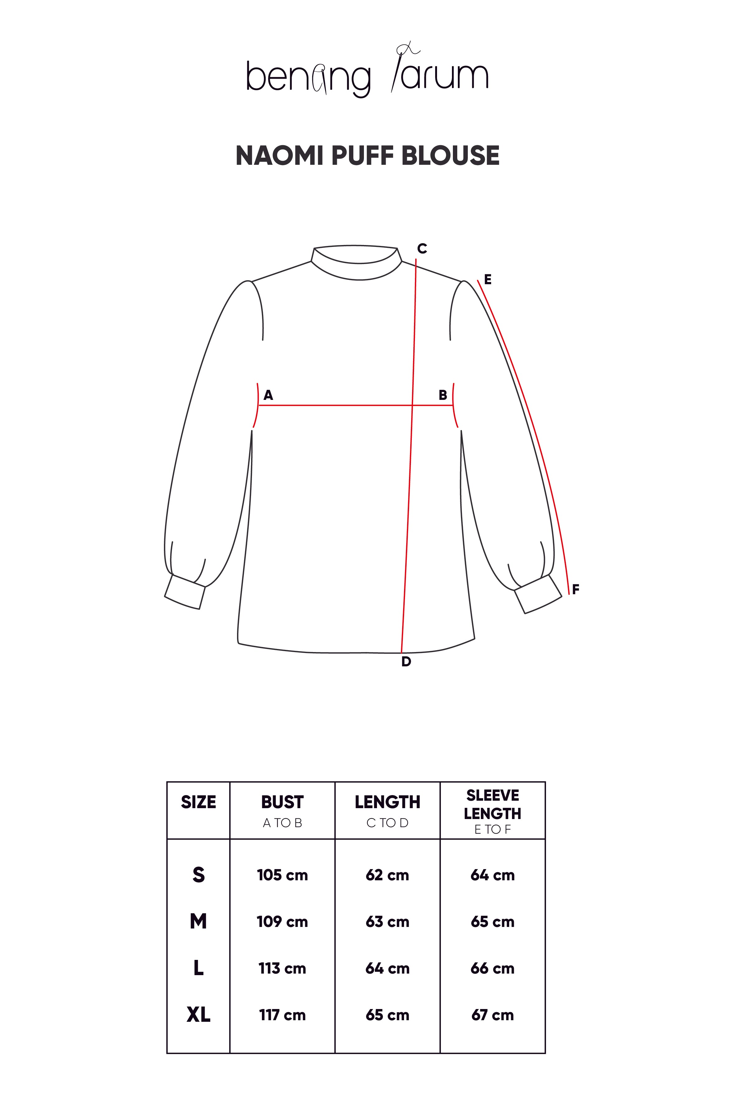 Naomi Puff Blouse - Yellow