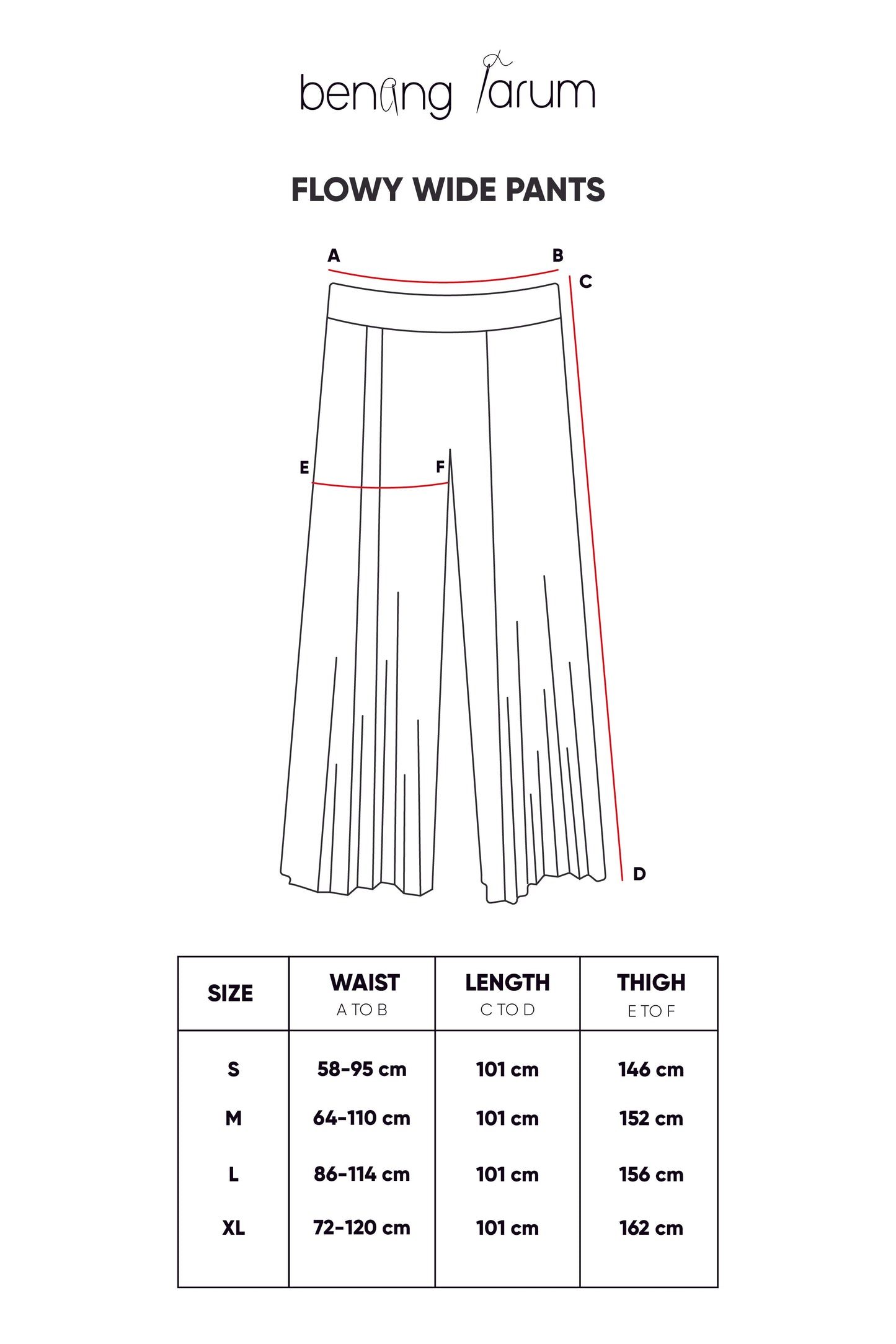 Flowy Wide Pants - Brick
