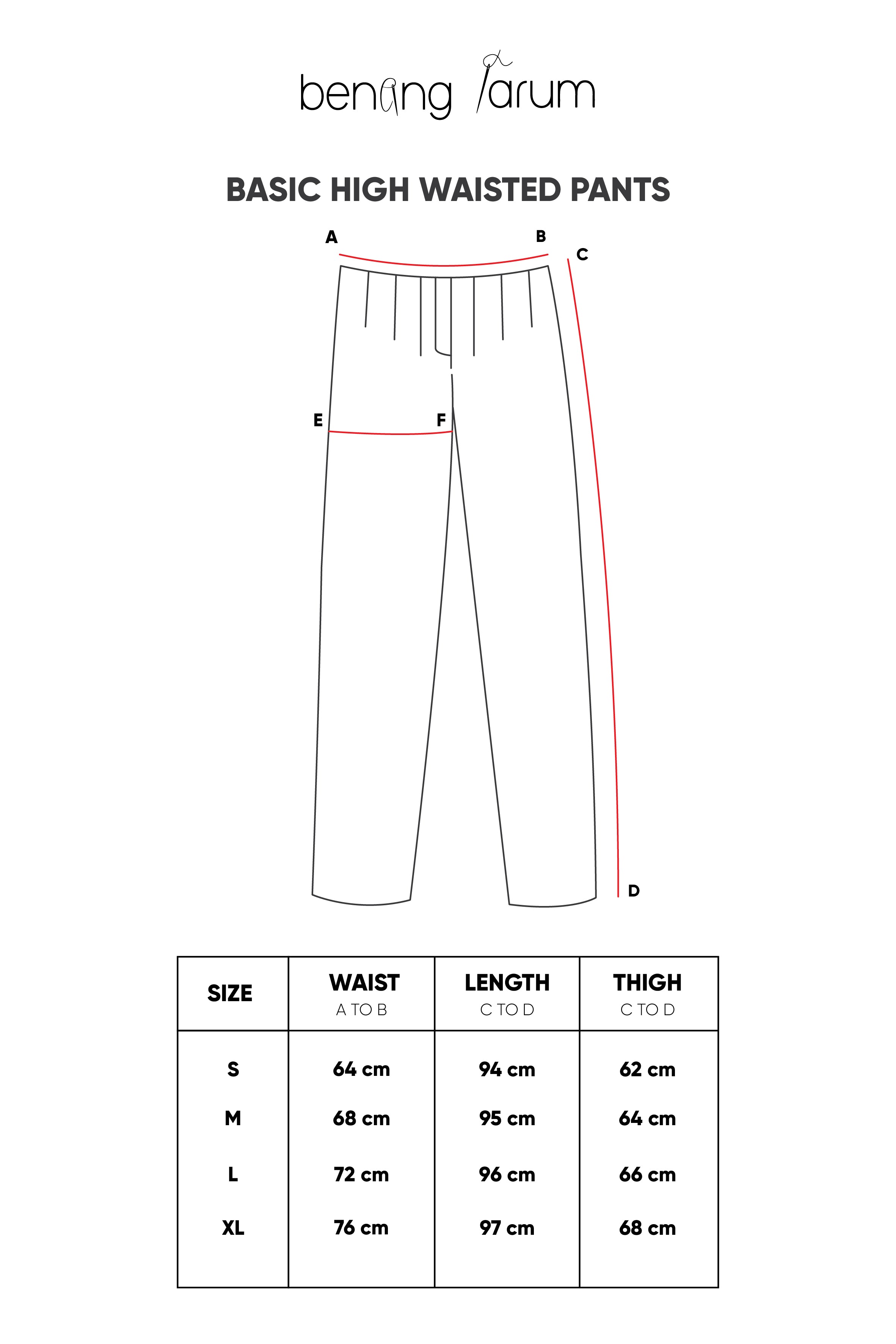 Basic High Waisted Pants - Brown