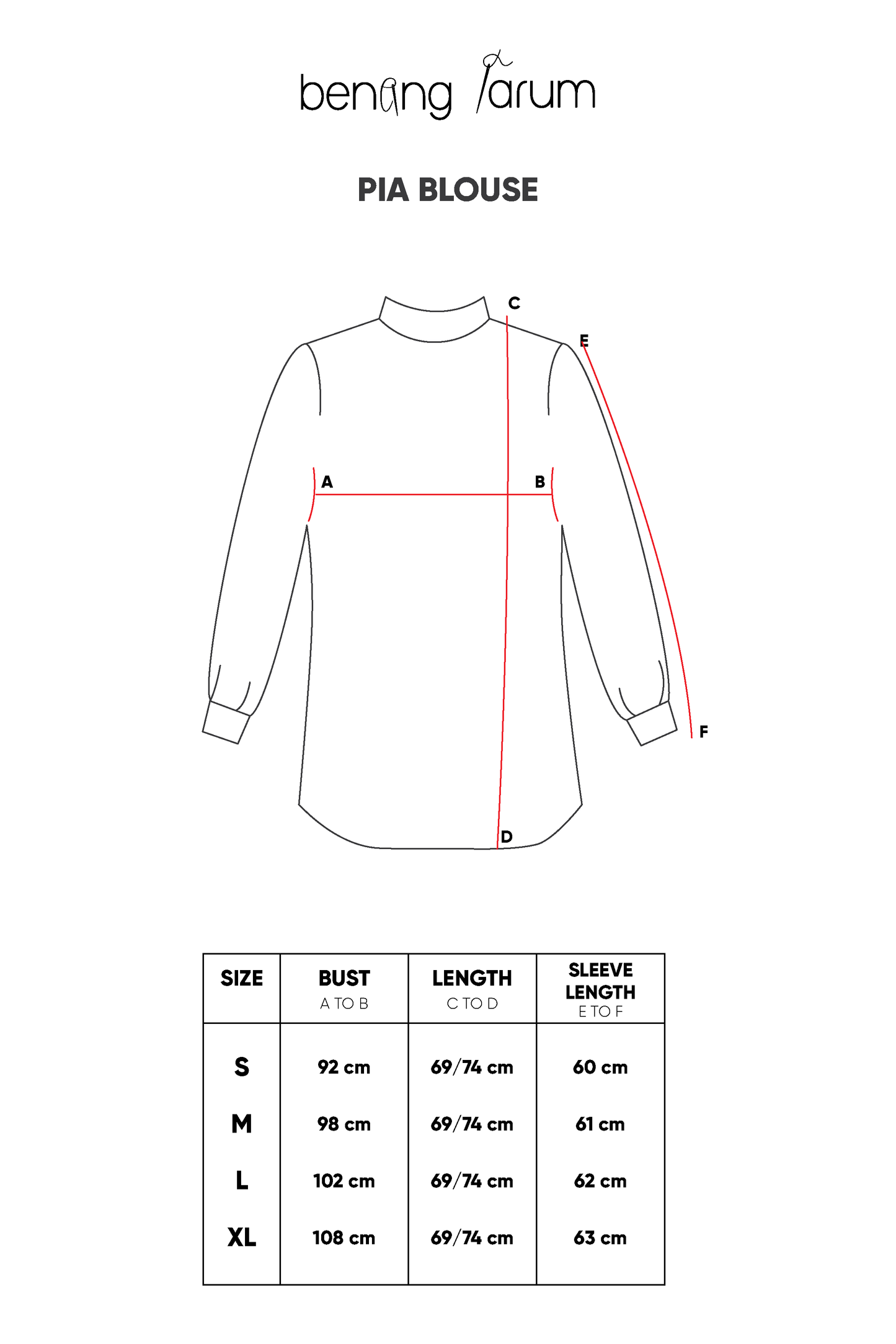 Pia Blouse - Navy