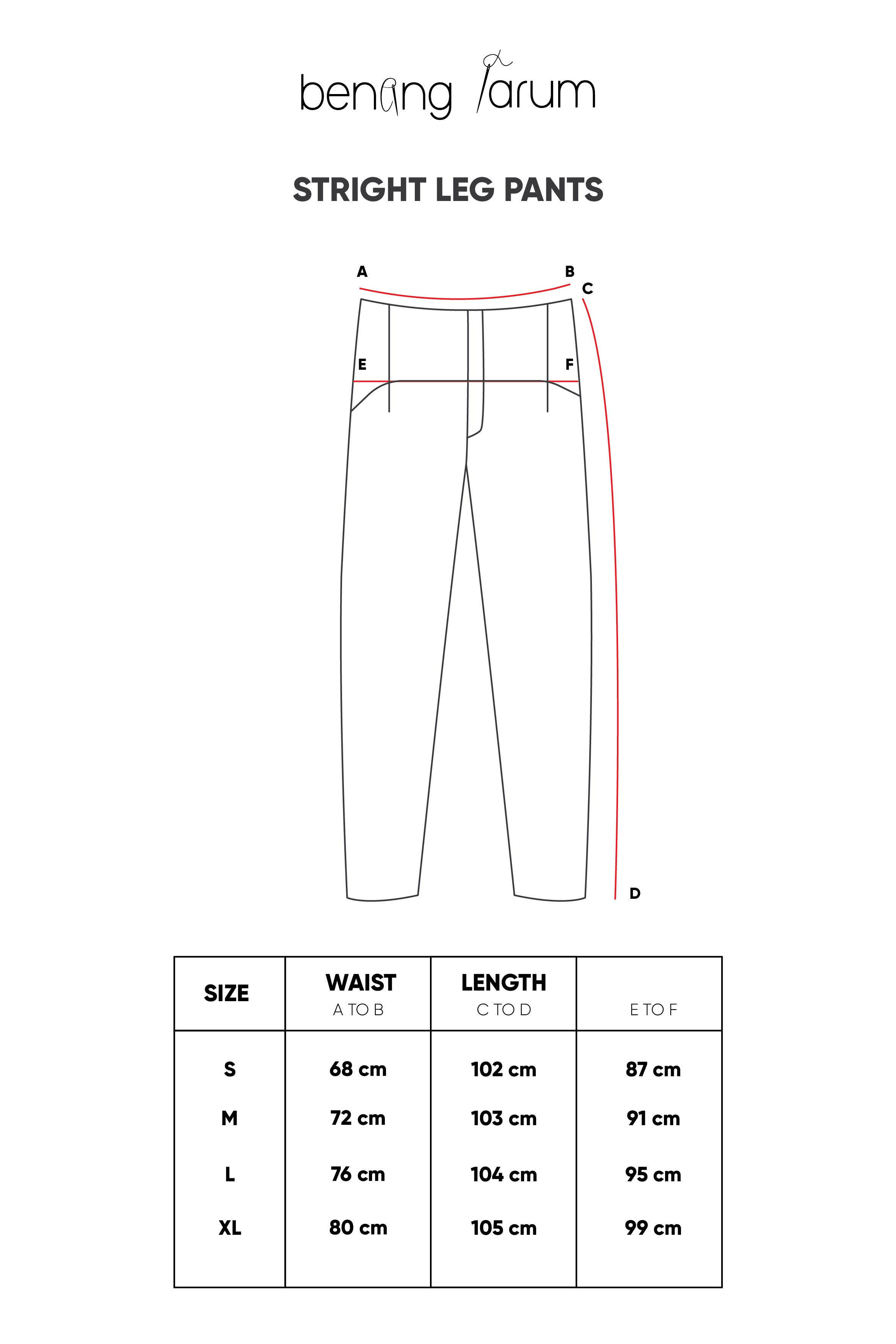 Straight Leg Pants - Cream