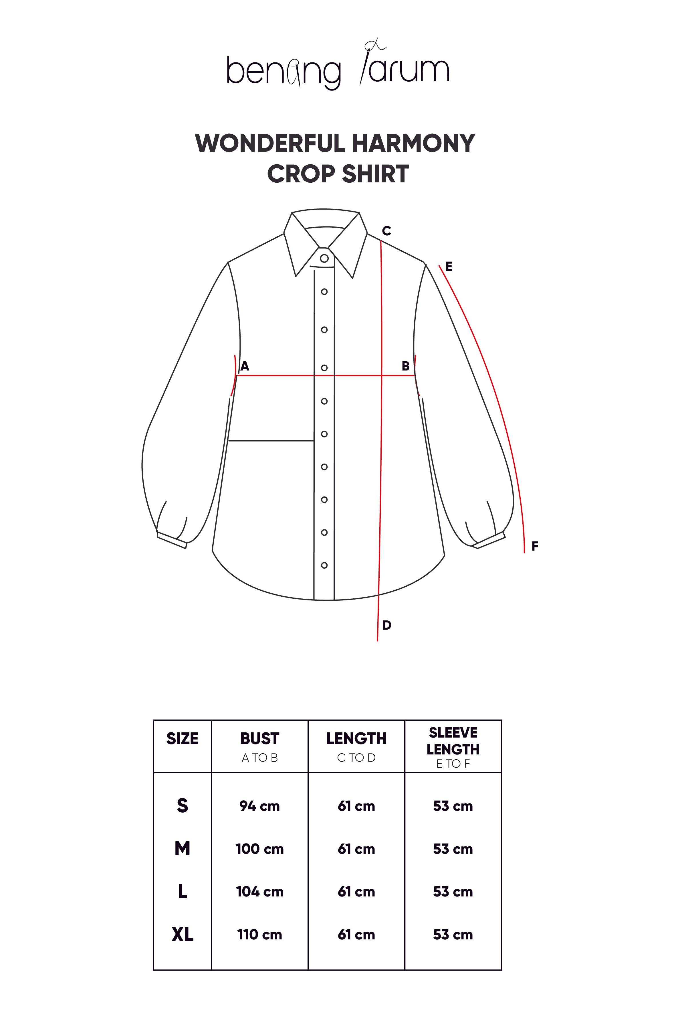 Wonderful Harmony Crop Shirt - Navy