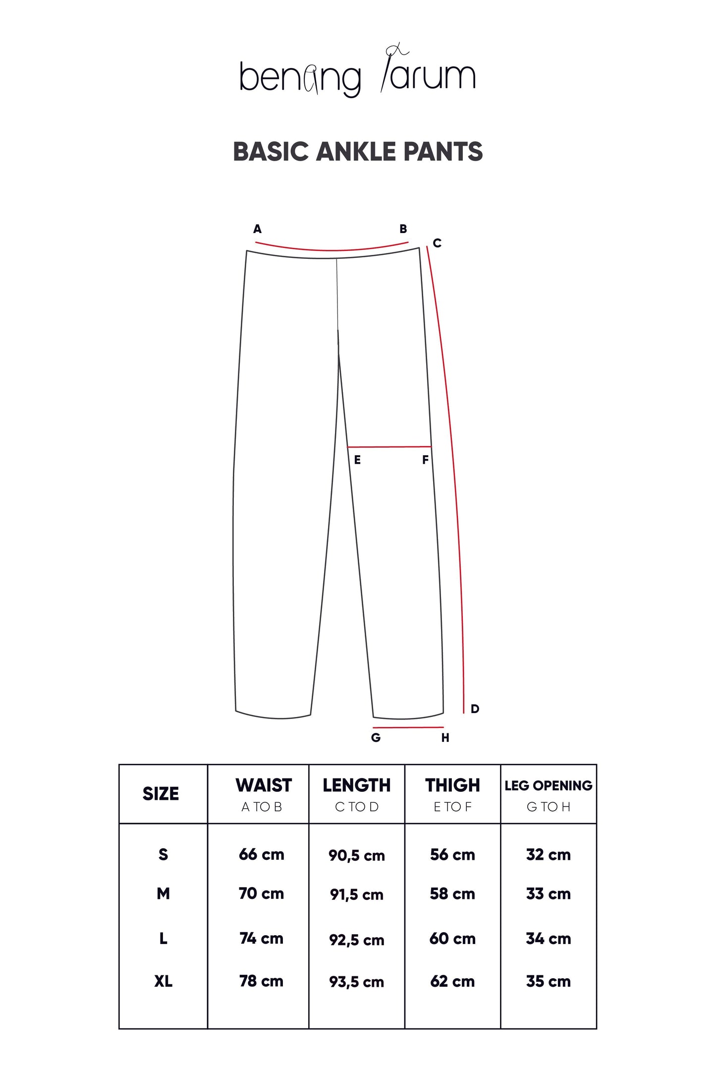 Basic Ankle Pants - Fuschia