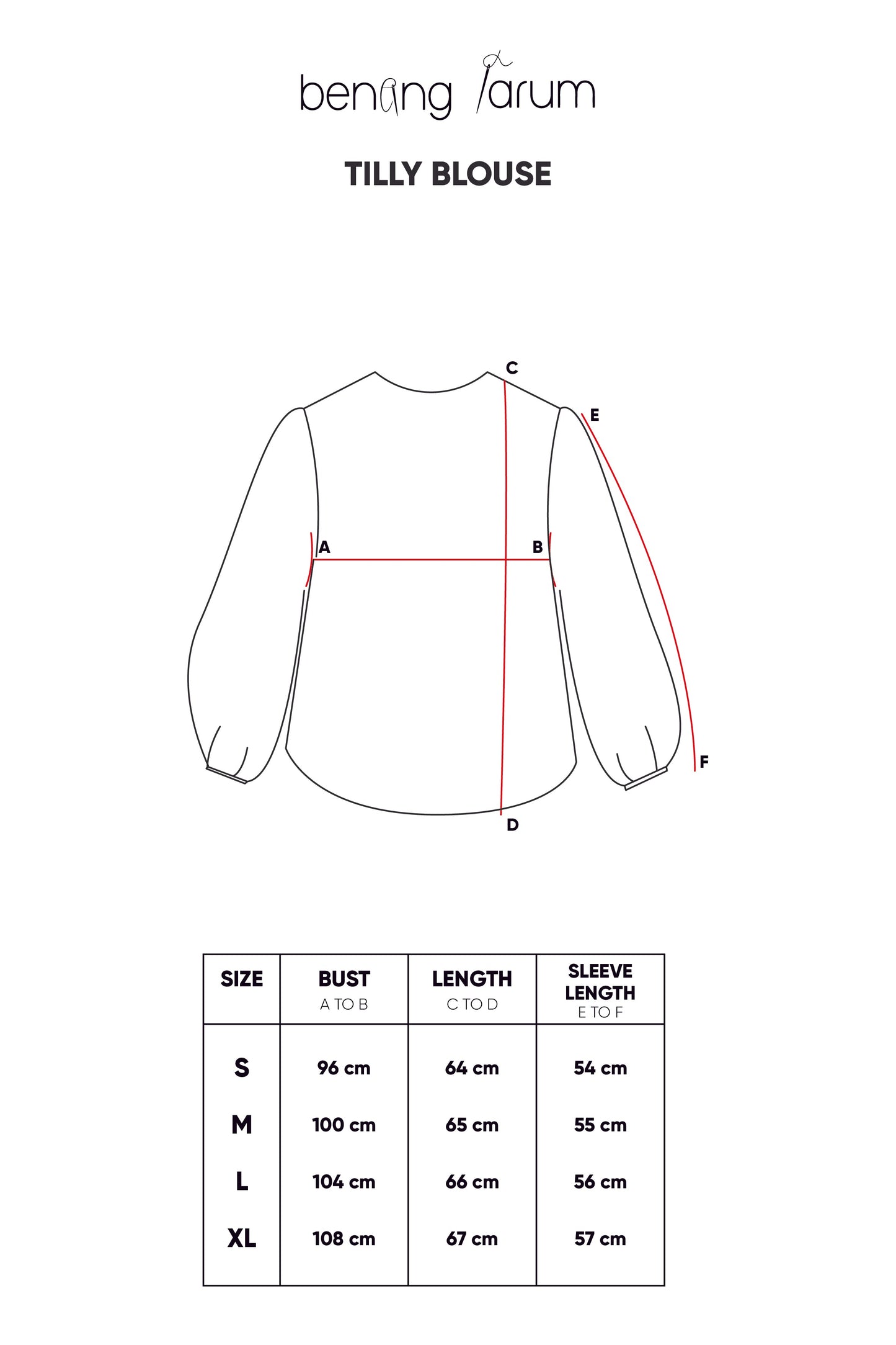 Tilly Blouse - Red